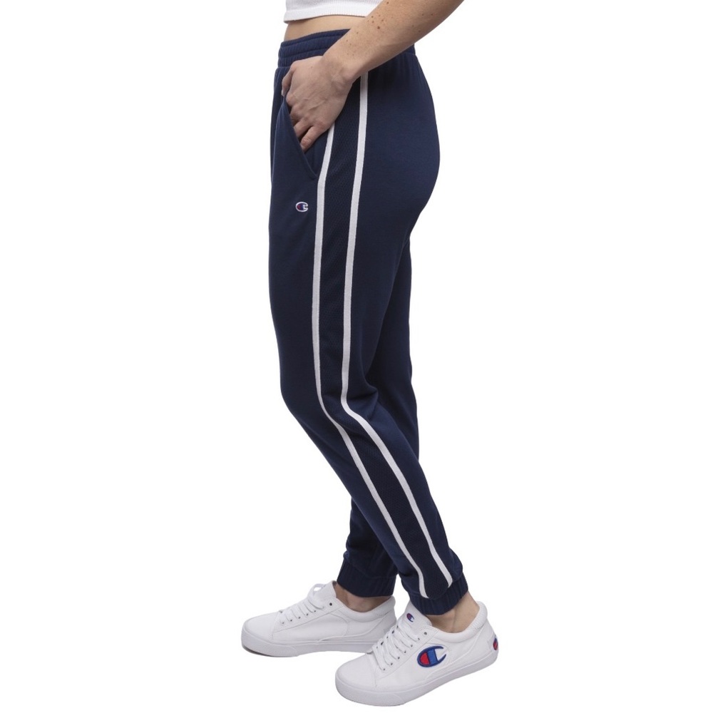 Champion Women’s Jogger with Mesh Taping Athletic Navy Blue Size Medium NWT